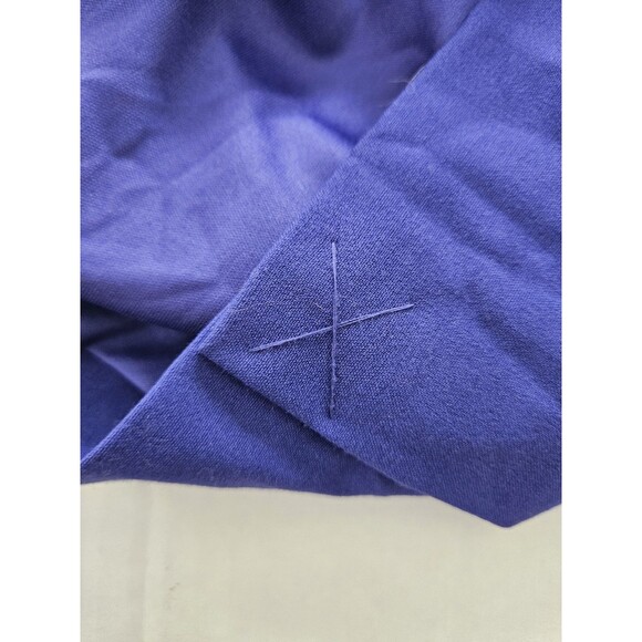 Calvin Klein Byzantine Blue Cut-out Neck Side Ruched Sheath Dress Sz 2 P - Picture 8 of 9